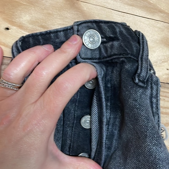 BDG size 30  Summer Cutoff High-rise Distress Fade Black Denim 2.5” Inseam Short - Picture 16 of 16